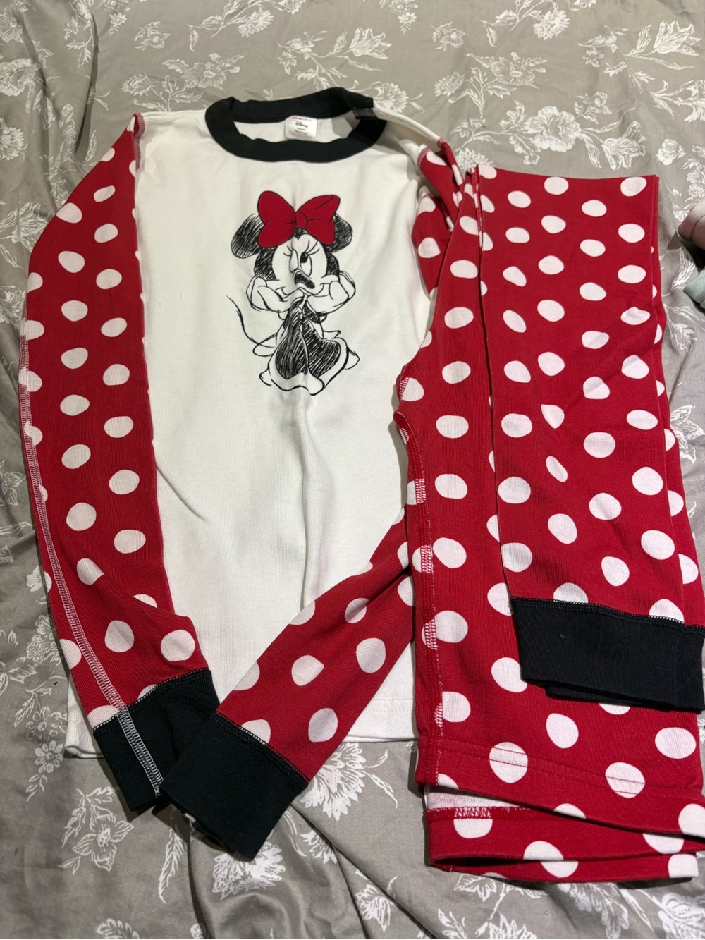 Hanna Andersson Disney Minnie Mouse long sleeve pjs 12 150